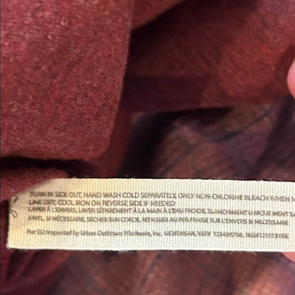 Free People Chill Evening Knit Pajama Set in Burgundy Wild Ginger Combo Large - Picture 9 of 9